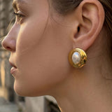 Badr Faux Pearl Studs