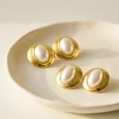 Badr Faux Pearl Studs