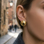 Dinar Hammered Studs