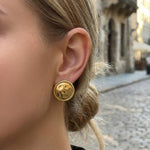 Dinar Hammered Studs