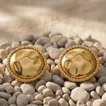 Dinar Hammered Studs