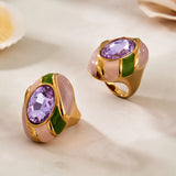 Mughal Cocktail Ring — Amethyst Tone