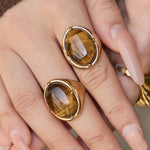 Qahwa Tiger's Eye Ring