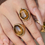 Qahwa Tiger's Eye Ring
