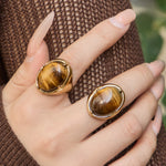 Qahwa Tiger's Eye Ring