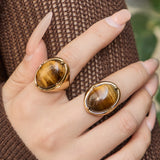 Qahwa Tiger's Eye Ring