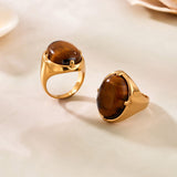 Qahwa Tiger's Eye Ring