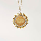 Spikey Crown Ayatul Kursi Necklace