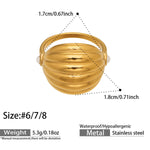 Andalus Ribbed Ring