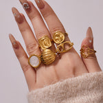 Andalus Ribbed Ring