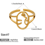 Khayal Line Ring — Gold