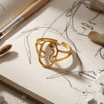 Khayal Line Ring — Gold
