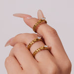 Gajra Adjustable Braided Ring
