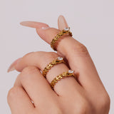 Gajra Adjustable Braided Ring
