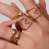 Gajra Adjustable Braided Ring