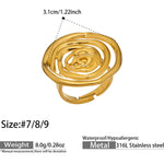 Bhanwar Spiral Ring — Gold
