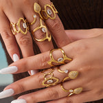 Qandeel Adjustable Lantern Ring