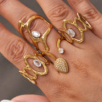 Qandeel Adjustable Lantern Ring