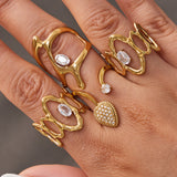 Qandeel Adjustable Lantern Ring