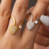 Dil Adjustable Pavé Ring