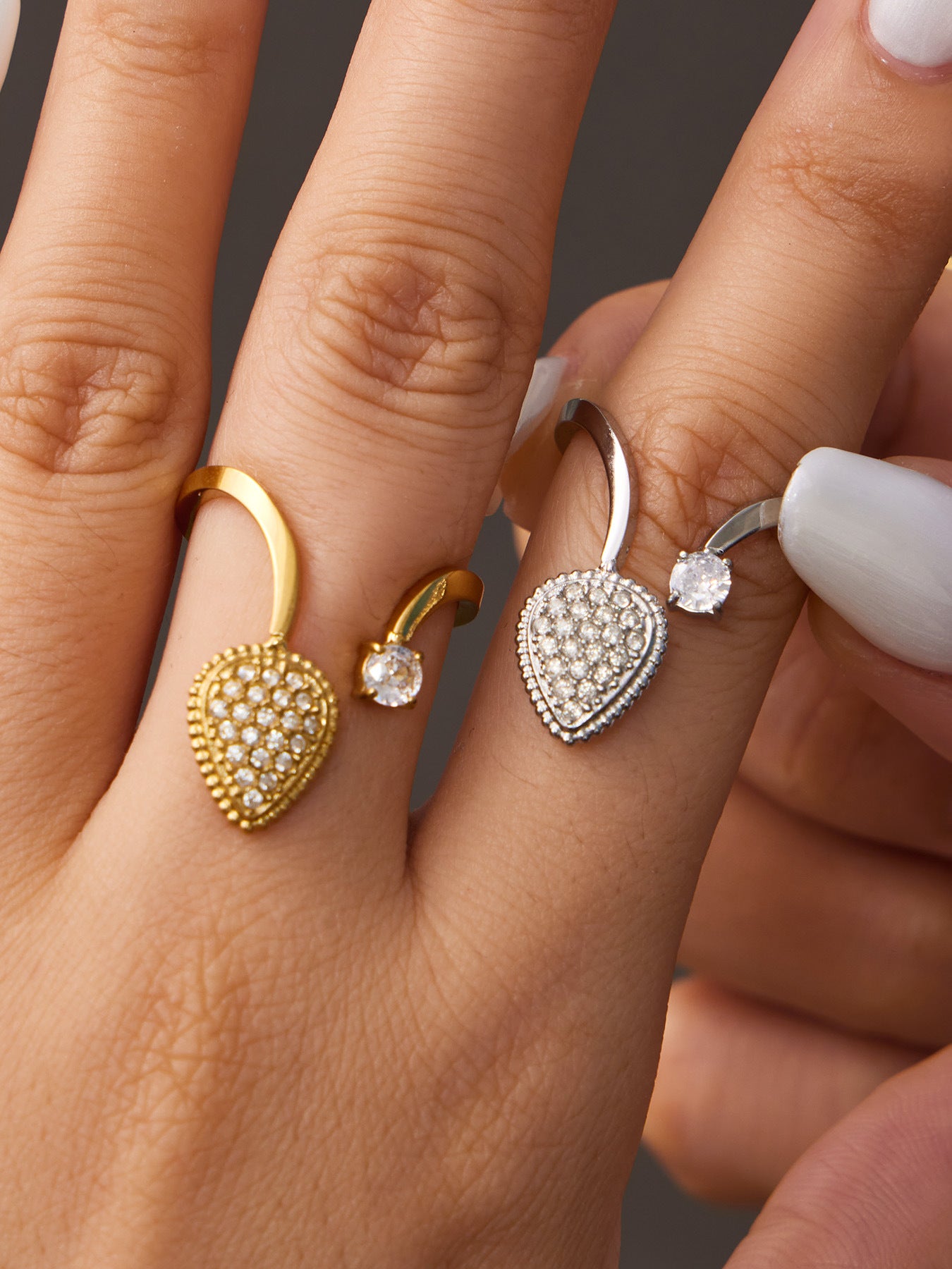 Dil Adjustable Pavé Ring
