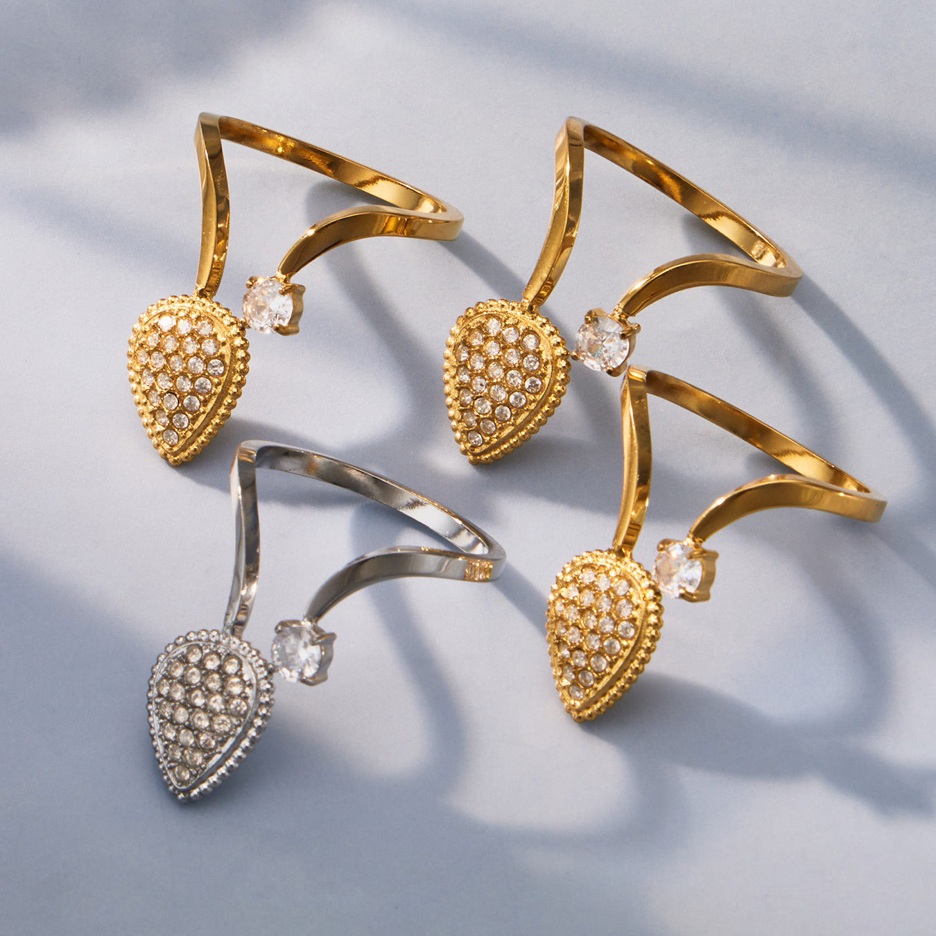 Dil Adjustable Pavé Ring