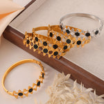Zellige Onyx Bangle