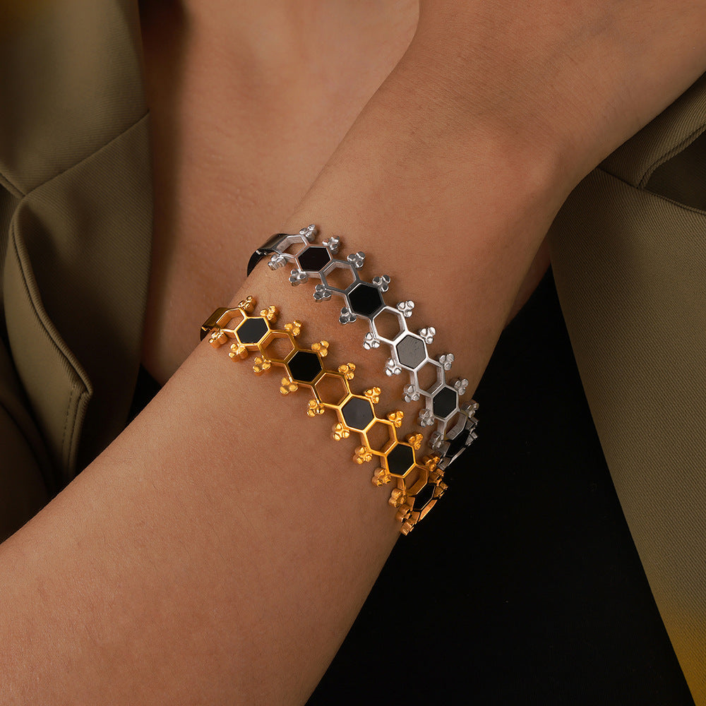 Zellige Onyx Bangle
