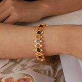 Zellige Onyx Bangle