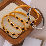 Zellige Onyx Bangle
