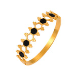 Zellige Onyx Bangle