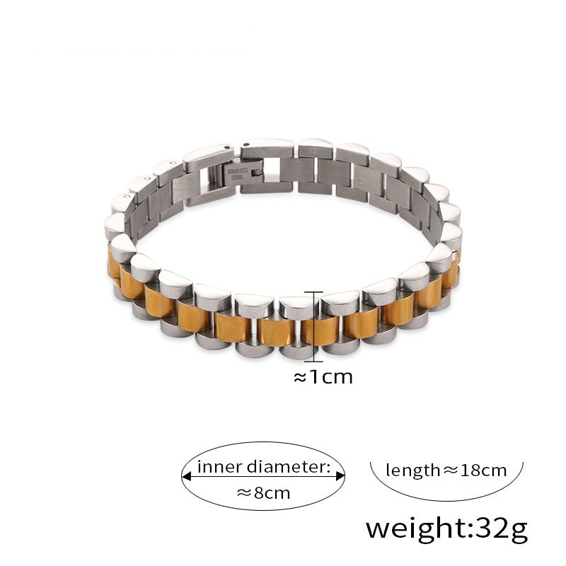 Sultan Link Bracelet — Two-Tone