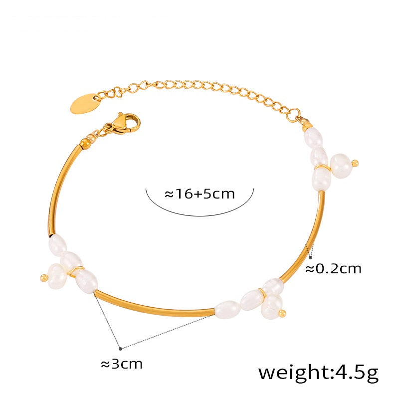 Lulu Double Pearl Bracelet