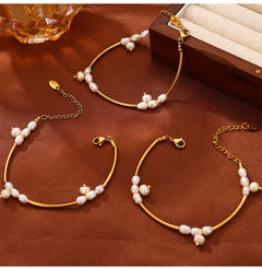 Lulu Double Pearl Bracelet