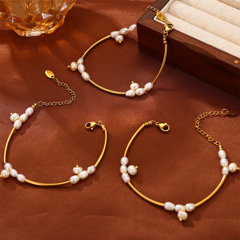 Lulu Double Pearl Bracelet
