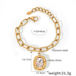 Aina Crystal Charm Bracelet
