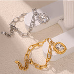 Aina Crystal Charm Bracelet