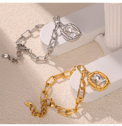 Aina Crystal Charm Bracelet