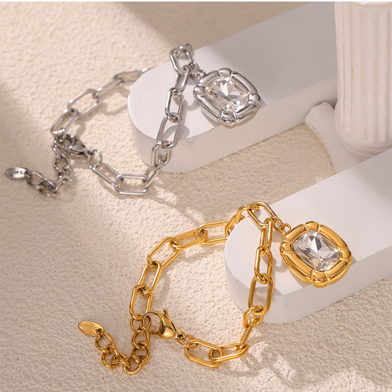 Aina Crystal Charm Bracelet