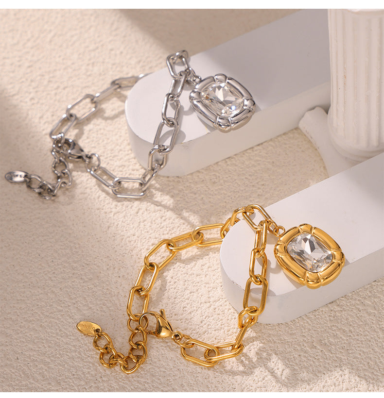 Aina Crystal Charm Bracelet