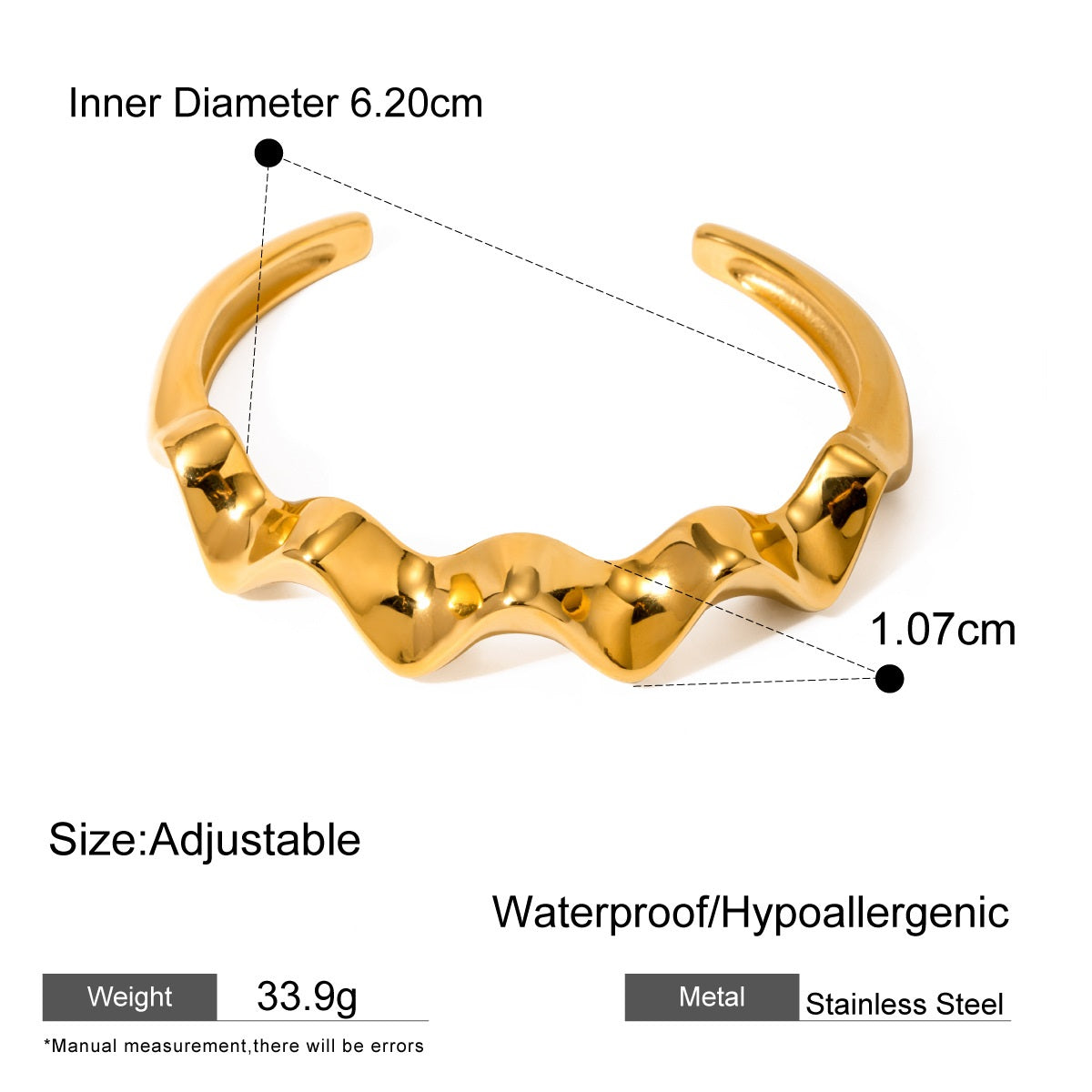 Heera Faceted Cuff