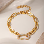 Zanjeer Pavé Link Bracelet