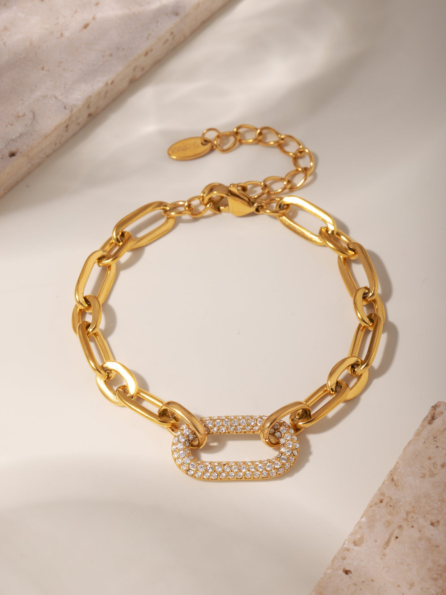 Zanjeer Pavé Link Bracelet