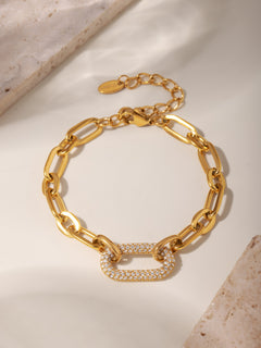 Zanjeer Pavé Link Bracelet