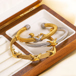 Wasl Cable Cuff — Gold
