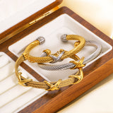 Wasl Cable Cuff — Gold