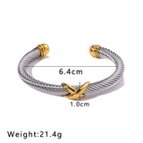 Wasl Cable Cuff — Two-Tone