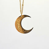 Moon Dotted Chain Necklace