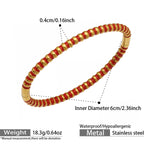 Rang Stacking Bangle — Henna