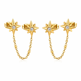 Ziara Double Chain Earrings